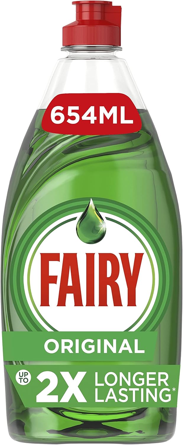 Fairy Original Washing Up Liquid Green with Lift Action, 654ml