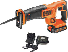 Load image into Gallery viewer, Black &amp; Decker 18V Reciprocating Saw with 1 x 1.5Ah Li-Ion Battery
